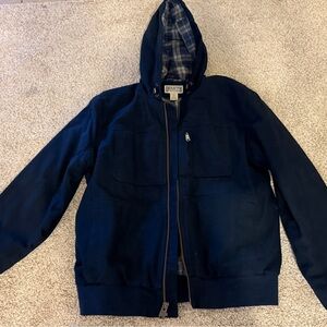 Duluth Trading Co Men's Navy Zip-Up Coat